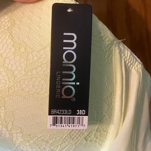 New Mamia Lingerie Bra 38D Lace Adjustable Straps Padded Cups Hook and Eye - Picture 6 of 10